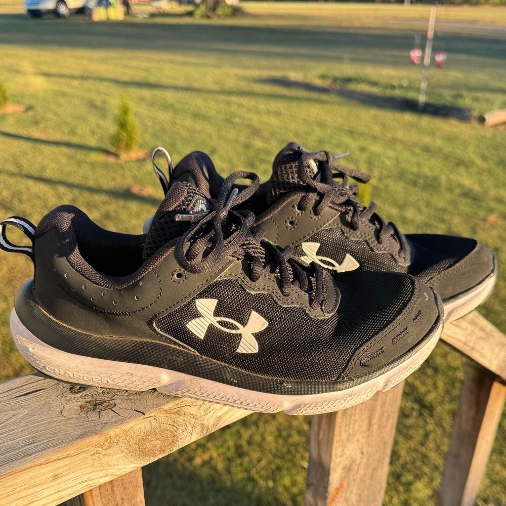 Under Armour Black Sneakers with White Logo